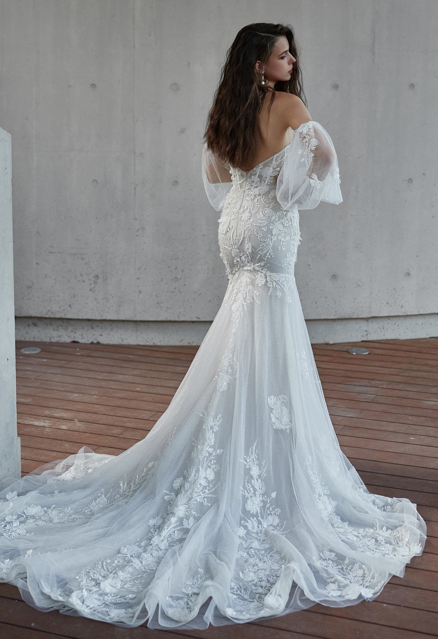 Sexy Sweetheart 3D Floral Mermaid Wedding Gown CM2028